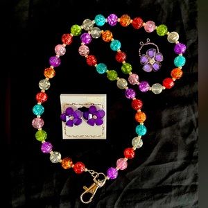 Colorful Beaded Jewelry Set